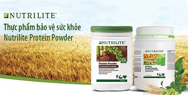 Nutrilite All Plant Protein Powder và Nutrilite Protein Powder vị socola