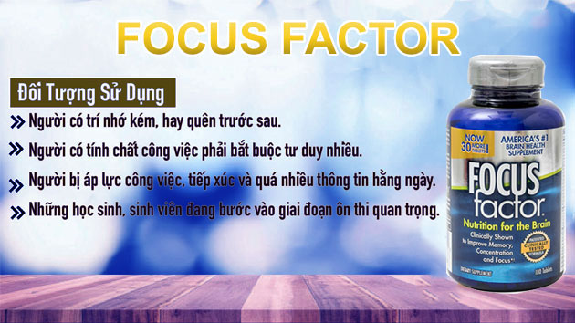 Đối tượng sử dụng Focus Factor