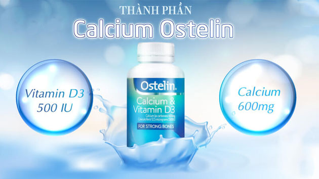Thành phần Ostelin Calcium Vitamin D3