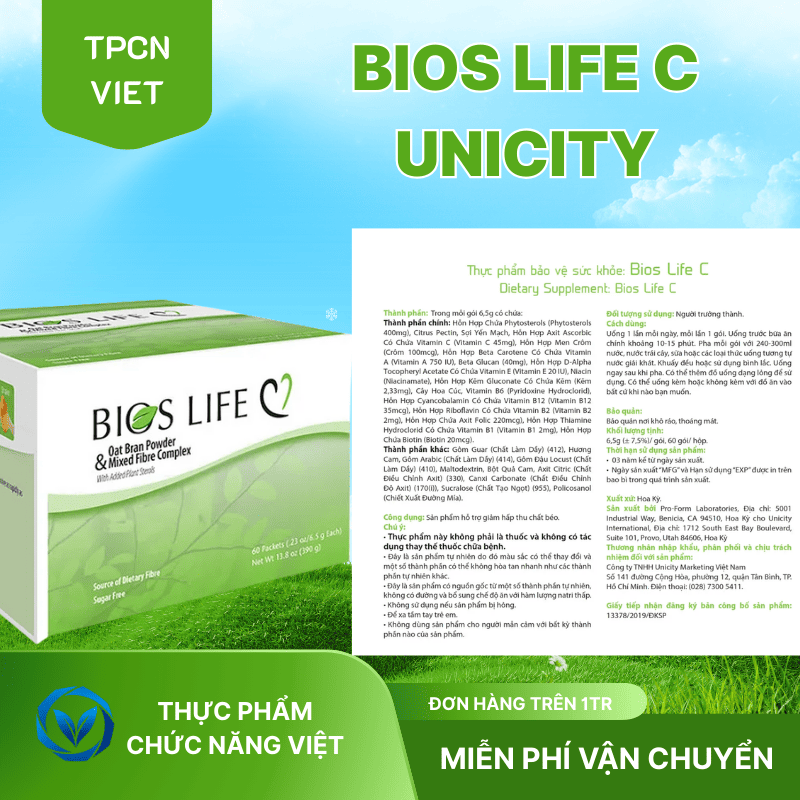 Tác dụng của Bios Life C đối với sức khỏe