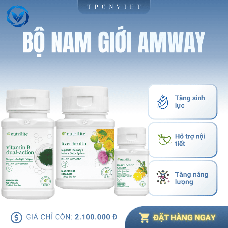 Bộ Sức Khỏe Nam Giới Amway Giá Bao Nhiêu?