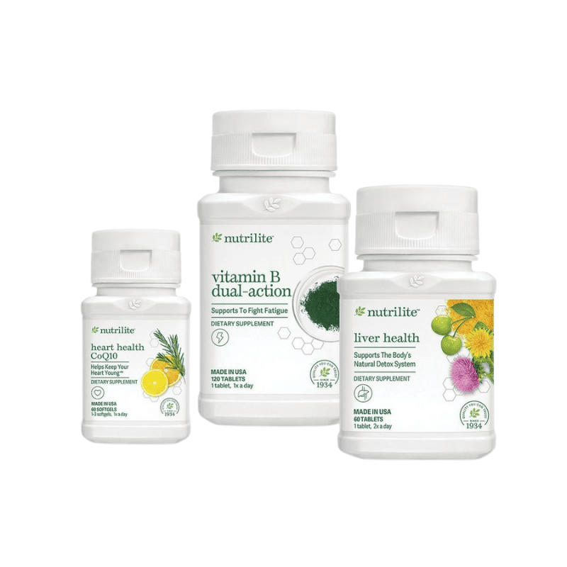 Bộ Sức Khỏe Nam Giới Amway CoQ10 Vitamin B Liver Health Tăng Năng Lượng Bảo Vệ Gan