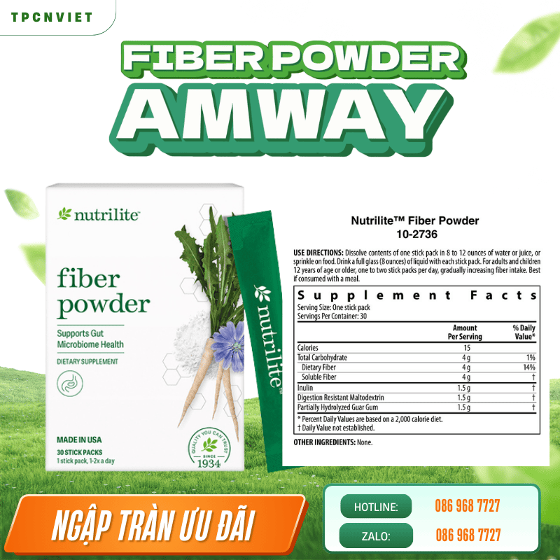 Viên xơ Amway có giúp kiểm soát cân nặng không?