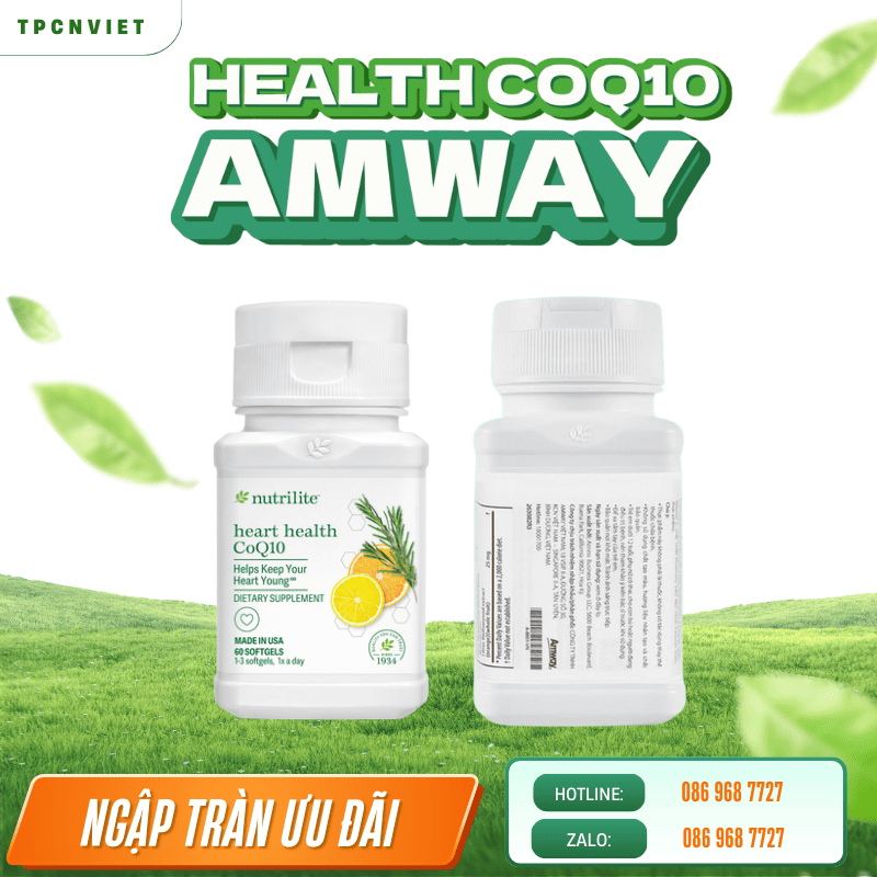 Heart Health CoQ10 Amway Hỗ Trợ Tim Mạch Và Tăng Cường Năng Lượng Tế Bào