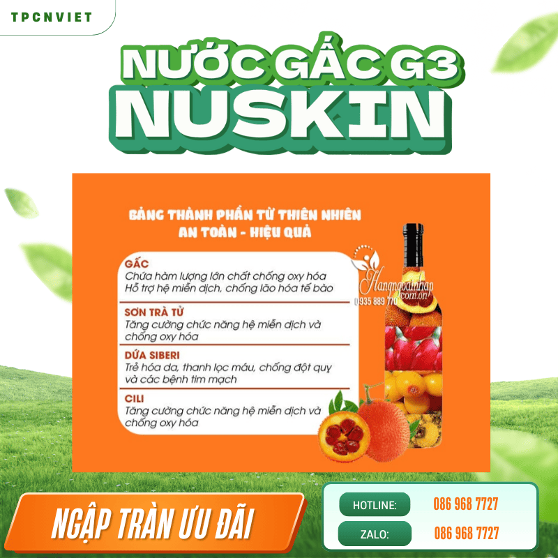 Đối Tượng Nên Sử Dụng Nước Gấc G3 Nu Skin