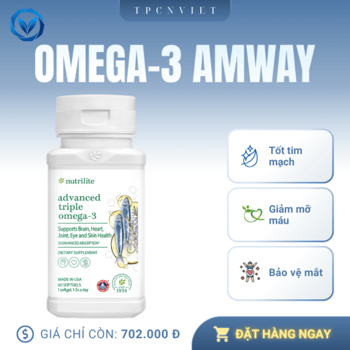 OMEGA 3 AMWAY PHIÊN BẢN MỚI VỚI CÔNG NGHỆ TIÊN TIẾN HỖ TRỢ HẤP THU TỐI ƯU