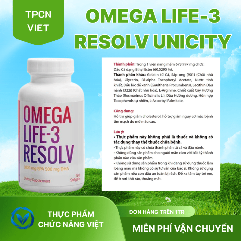 Đối Tượng Nên Sử Dụng Omega Life 3 Resolv Unicity