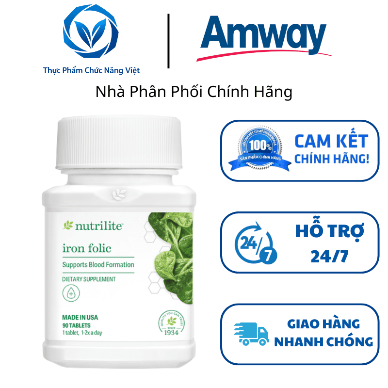 Công Dụng Của Sắt Iron Folic Amway