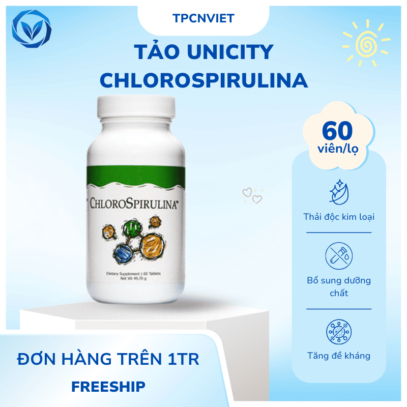Tảo Unicity Chlorospirulina Giá Bao Nhiêu?
