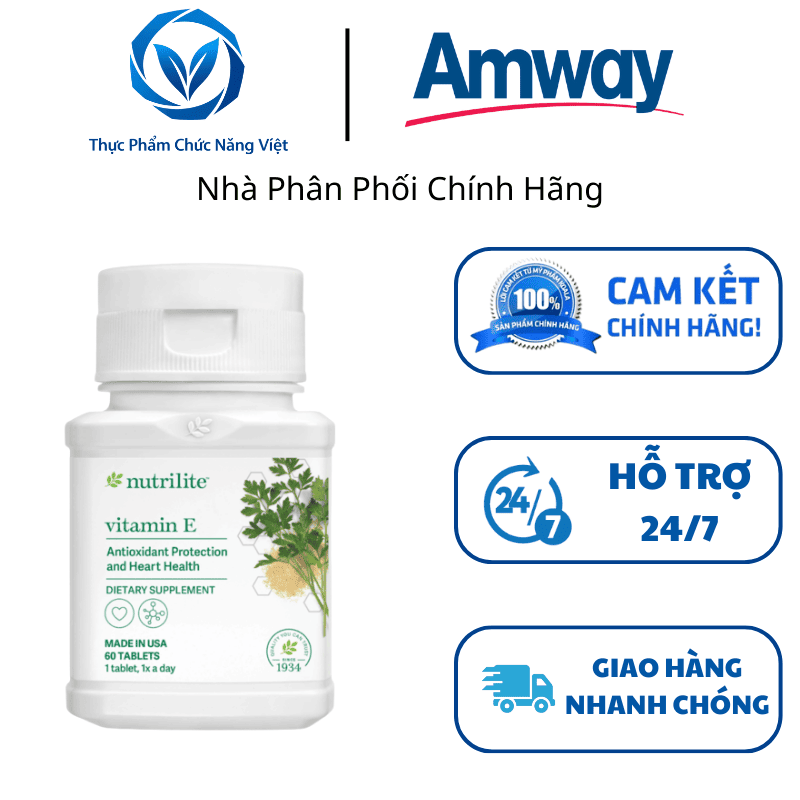 Tác dụng của Vitamin E Amway đối với tim mạch và miễn dịch