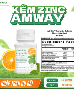 Đối Tượng Nên Sử Dụng Kẽm Amway Defense Zinc