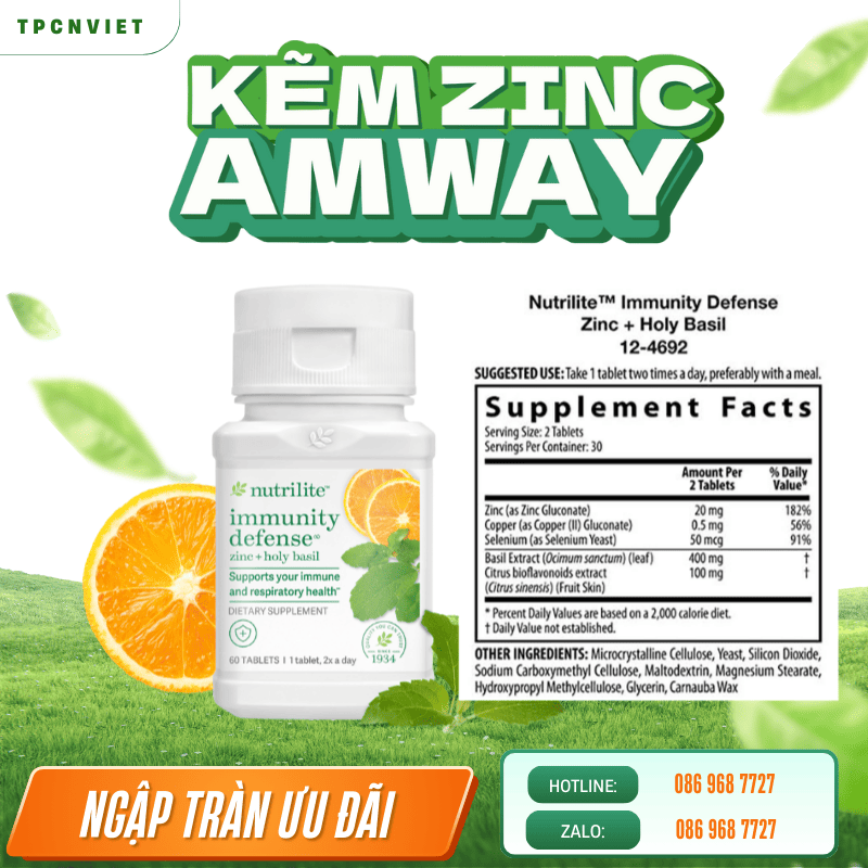 Đối Tượng Nên Sử Dụng Kẽm Amway Defense Zinc